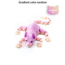 1pc 3D Printed Hairless Siamese Cat Figurine Toy, Animal Model Craft, Gift For Birthday, Holiday, Halloween, Christmas,