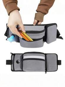 Multipurpose Dog Training Waist Bag, Outdoor Dog Walking Fanny Pack With Storage For Pet Treats Dog Treat Bag Dog Treat Pouch Dog Walking Bag Pouch - Multicolor - View 7