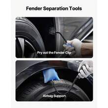 Dent Puller Kit, Paintless Car Dent Removal Tool, Auto Fen.Der Damage Repair Puller Lifter With Curved Rod, Crowbar, Rubber Hammer, Airbag, Detachable & Repair Pens, Replacement Heads Tools Kit - Multicolor - View 7