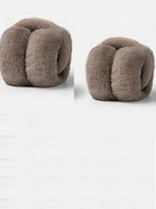 1个多色可折叠耳罩，毛绒保暖耳罩，加厚耳套，冬季适用，女士款，颜色随机