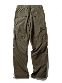 Men Elastic Cargo Trousers Spring Fall Autumn Tactical Pants Camping Hiking Trekking Climbing Outdoor Quick Dry Military Sports - 綠色 - 查看 2