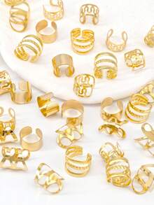 40 pezzi di gioielli per capelli per trecce, fascette per capelli in oro, anelli multistile, perle per capelli regolabili per trecce, dread e accessori per capelli per donne e ragazze