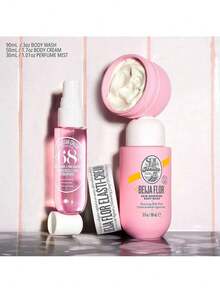 Sol de Janeiro Beija Flor Elasti 3 件套（面霜 50ml+焕肤沐浴露 90ml+Brazilian Crush Cheirosa 68 香氛喷雾 30ml）男女通用护肤套装 1.7oz/50ml+3oz/90ml+1oz/30ml 紧致-弹性 亮白-修复 清洁-保湿 香氛-便携 适合旅行 适合女朋友 妻子 母亲 朋友 男朋友 丈夫 - 彩色 - 查看 2