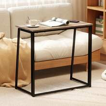 HOMEMAKE Furniture Escritorio de Computadora Plegable Se Puede Usar para Oficina Ahorro de Espacio de Estudio 80 x 40 x 74cm Nuez - Nuez 80*40*74cm - Ver 10