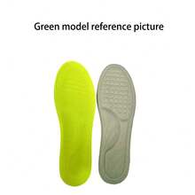 1 para sportowych wkładek do butów z amortyzacją PU, sportowe wkładki amortyzujące 4D, miękkie wkładki PU, miękkie i oddychające, wysoka elastyczność, amortyzacja wstrząsów i potu, unisexowe wkładki do biegania, brak zmęczenia stóp, masaż lateksowy, uniwersalne wkładki