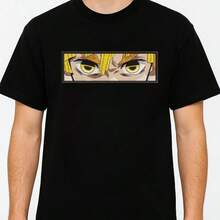 Camiseta estampado grafico animado anime cómodo suave verano otoño - Amarillo - Ver 2