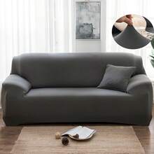 1pc Contemporary Stretch Sofa Slipcover Set – Elastic-Band Closure, Non-Slip T-Cushion Design – Machine Washable Milk Fiber Fabric – Polyester & Spandex Blend – Home & Office Furniture Protector,Home Decor,Sofa Slipcovers - Multicolor - View 27