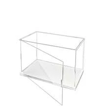 1-częściowa akrylowa gablota ekspozycyjna, przezroczysta, składana gablota kolekcjonerska do eksponowania figurek, przechowywania i organizowania zabawek w domu z otwieranymi drzwiczkami