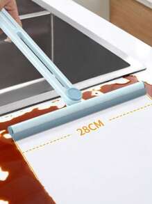 1pc Foldable Scraper Cleaning Wiper Shower Scraper Glass Cleaning Floor Window Glass Cleaning Tools Household Glass Wipers, Collapsible Glass Cleaning Brush 180 Degree Rotatable Silicone Glass Scraper For Window Mirrors Floor Household Cleaning Tools, Household Multifunctional Window Cleaner Bathroom Countertop Wipers Toilet Swivel Folding Glass Scrapers - Multicolor - View 7