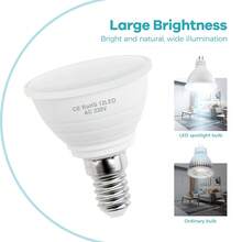 7W LED 灯泡 E27 嵌入式天花板筒灯灯泡 GU10 日光 220V 室内 E14 客厅厨房办公室书房超市吊灯 5W 聚光灯 MR16 卧室蜡烛玉米灯 GU5.3 安全无闪烁护眼家居装饰照明 6/12leds SMD2835 冷/暖白 - LED Light Bulb-220V - 查看 9