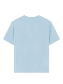 Tween Girls' Casual Graphic Print Crew Neck Short Sleeve T-Shirt, Summer Top - Baby Blue - View 4