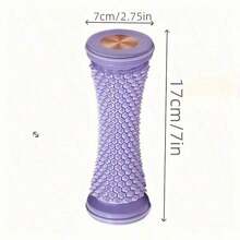 1pc PVC Foot Massager Roller – Easy Rolling Plantar Fascia Massage Tool, Arch Support & Muscle Relaxation, Ideal For Yoga And Home Exercise - 灰色 - 查看 10