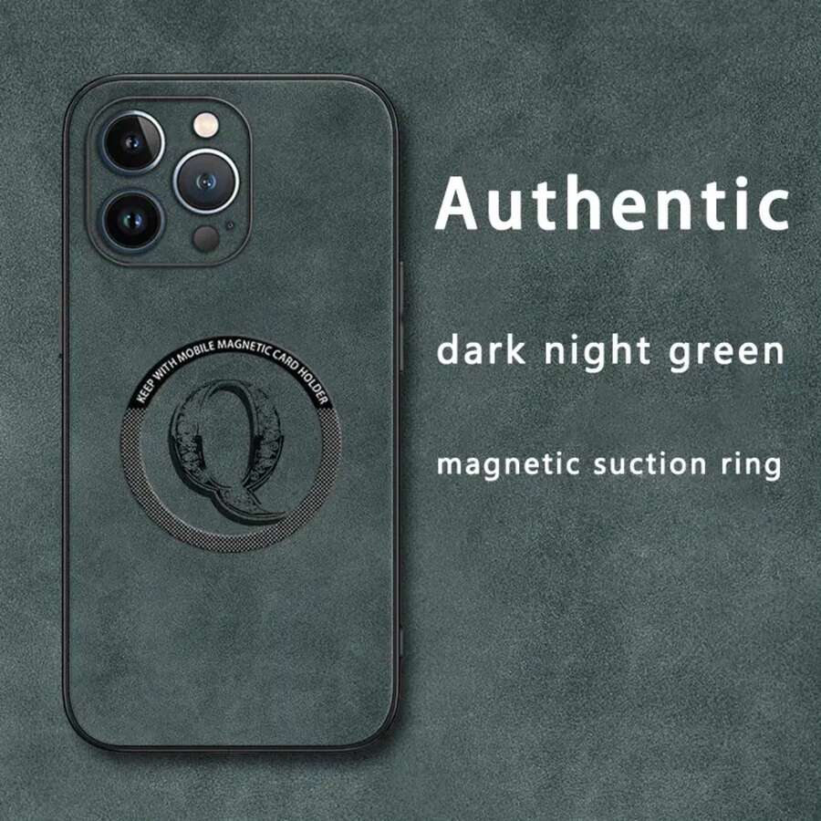 Funda para teléfono móvil con diseño de la letra Q, hecha de imitación de piel de oveja y con cierre magnético. Compatible con los modelos 12 al 16 Plus, Pro y Pro. Presume de un aspecto elegante y de alta calidad, lo que la convierte en una excelente opción. - Colores mixtos 4 - Ver 1