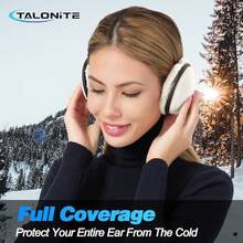 Foldable Fleece Ear Warmers For Outdoor Skiing - B-black+White - View 8