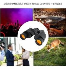 Prismáticos profesionales: Alcance de 3000 m, prisma BAK4 y óptica HD para una visión nítida. - Negro - Ver 3