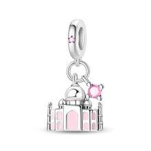 1Count DIY National Landmark And Pet Three Pieces Pendant; Beijing Panda CHINA Love, Australia Sydney Koala, Dutch Windmill Tulip, London Big Ben, Taj Mahal, Japanese Attractions, Greek Temples, Etc., Make Perfect Pandala Bracelets Essential Accessories; Gifts For Christmas, Tourist Vacations, Halloween, Etc - Multicolor - View 17