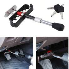 Car Van Brake Clutch Foot Pedal Security Anti Theft Adjustable Clamp Lock AC67 - Black - View 1