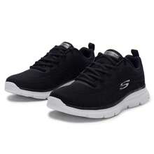 Skechers 男士跑步鞋、健身训练休闲运动鞋、减震极简舒适鞋，8790345-BKW - 黑與白 - 查看 3
