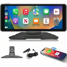 Rimoody Wireless Carplay Android Auto Portable Car Stereo, 7 Inch Touch Screen Portable Carplay Screen Bluetooth/Mirror Link/Navigation/Voice Control/AUX,For All Vehicles + Backup Camera - 6.86'' - View 8