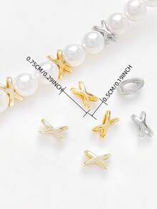 160颗芒状间距珠。适用于耳环、项链、手链、串珠、钥匙扣、珠宝制作。钥匙扣装饰，DIY魅力配饰。制作您自己独一无二的珠宝。DIY魅力珠宝配饰。工艺品和日常礼品 - spacer bead - 查看 9