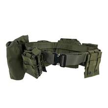 8 قطع حزام خصر تكتيكي متعدد الوظائف للاستخدام الخارجي، متين، قابل للتعديل من النايلون