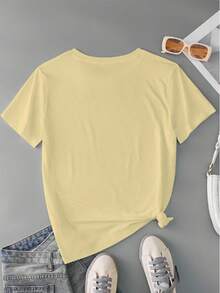 Women T-Shirts - Yellow - View 2