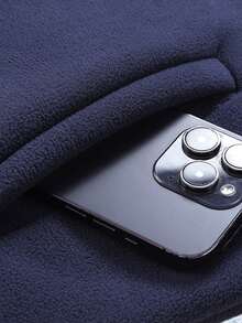 1 Peça Jaqueta Forrada de Sherpa para Homens, Outdoor, Hiking, Ciclismo, Esqui, Gola Alta, Casaco Esportivo de Fleece, Outono/Inverno