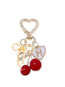 Móc khóa hình quả anh đào dễ thương, thời trang, màu vàng kim - Móc khóa hình quả anh đào, phụ kiện trang trí ba lô sành điệu, móc khóa, mặt dây chuyền hợp kim chữ cái A-Z, mặt dây chuyền tai nghe, mặt dây chuyền xe hơi, mặt dây chuyền trang trí, móc khóa hình quả anh đào, phụ kiện túi xách, kẹp túi, phụ kiện nhựa và kim loại sáng bóng, ví và túi xách nữ, phụ kiện ba lô - Nhiều màu - Xem 18
