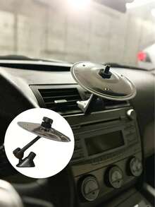 1 件 14 厘米迷你合金汽车鼓镲，通风安装 | 适用于大多数车辆，旅行节奏乐趣，车内装饰，独特设计，坚固结构 - 彩色 - 查看 3