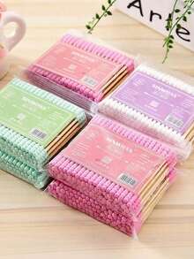 100pcs Multi-Functional Pet Ear Swabs, Suitable For Pet Ear Pulling, Pet Wiping Tear Stains, Pet Medication Care, Pet Supplies, Pet Care Supplies, Pet Grooming Supplies - Multicolor - View 7