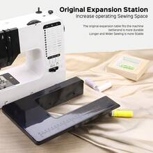 Senmeo Upgraded Professional Portable Electric Sewing Machine, 38 Stitches Multi-Functional Tabletop Automatic Sewing Machine, Overlocked Edge, With LED Lights, Foot Pedal Home Sewing Machine, Self-Extension Table Sewing Machine, Suitable For Parents, Beginners, Hobbyists, Lightweight And Easy To Use, Ideal For Repair, DIY And Crafts. - View 9