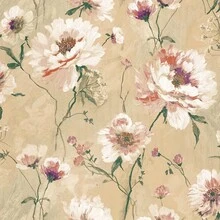 1 Roll Of Yellow Floral Wallpaper Vinyl Self Adhesive Paper Bedroom Living Room Kitchen Home Decoration Wallpaper Appliance Drawer Furniture Renovation Repair Peel Off Cover Film Diy Easy Installation Can Be Removed 45cm*500/300/100cm - Yellow - View 2