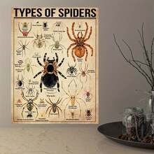 1 Pieza Póster de Lienzo, Tipo de Póster de Araña, Tipo de Póster de Animal, Póster de Ilustración de Araña, Arte de Pared para Sala de Estar, Decoración de Pared de Dormitorio, Decoración de Habitación, Sin Marco - transparente - Ver 11