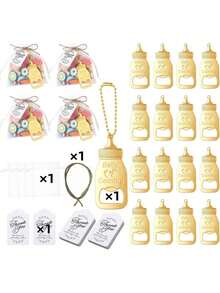 20 套婴儿洗礼派对礼品开瓶器、婴儿洗礼派对礼品开瓶器、婴儿洗礼派对宾客礼品、婴儿洗礼派对回礼、婴儿洗礼派对男女宝宝礼品 - 金色 - 查看 9