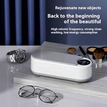 OBOVAY 1pc Portable Eyeglasses, Jewelry, Watch, Makeup Brush Ultrasonic Vibration Cleaning Machine - Random Color - View 11