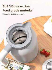 PHILIPS Thermo Jug AWP2622 2L Capacity 24h Vacuum Insulation Pot SUS316LInner Liner Pot Hot/Cold Heat Preservation - Multicolor - View 6