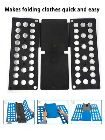 Adjustable Plastic Clothes Folding Board - Easy & Fast Laundry Organizer, Multiple Holes For Home Storage For Small Shirts And T-Shirts, Laundry Room Accessories, Laundry Room Accessories, Fall, Back To School