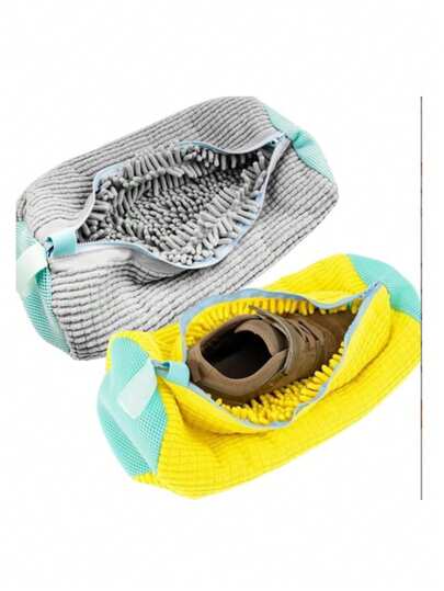1pc Premium Shoe Laundry Bag For Delicate Washing, Machine-Washable Protective Mesh Bag Designed To Prevent Deformation And Maintain Shoe Shape, Soft Breathable Pouch For Sneakers, Casual Shoes, And Heels, High-Durability Zipper Closure, Gentle-Cycle Compatible, Keeps Laces, Uppers, And Soles, Ideal Home Laundry Accessory To Extend Footwear Lifespan And Preserve Fit