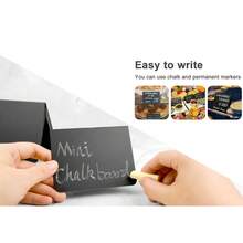 12 Panneaux craie pour signes à la craie, faciles à écrire et à effacer - Étiquettes alimentaires - Buffet - Fête - Tables - Mariage - Boulangerie - Petit panneau craie