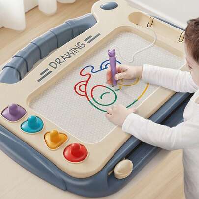 1 bảng vẽ từ tính nhiều màu sắc, bảng tô màu, bảng viết dành cho trẻ em từ 3 tuổi trở lên.