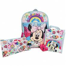 Disney Kids School Backpack 16" 5PC Lunch Kit, Keychain, Scrunchie, Keychain, And Utility Case - Multicolor - View 2