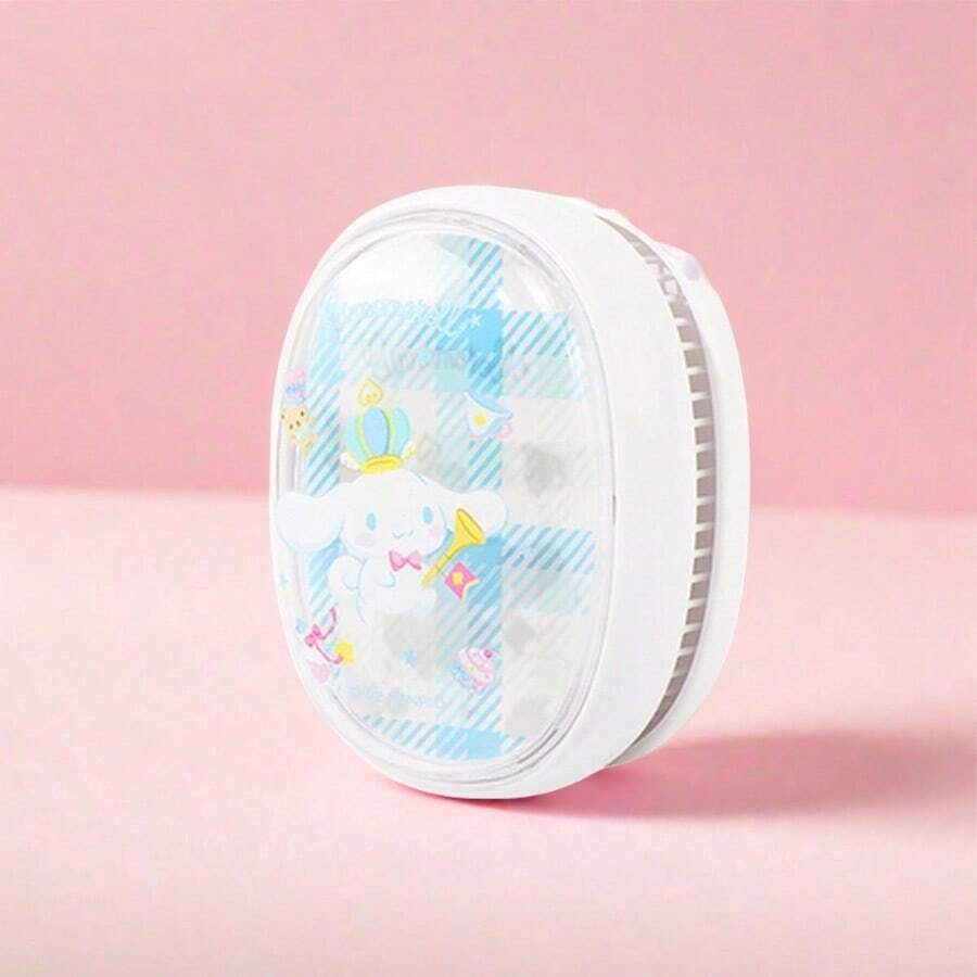 Miniso Characters Cinnamoroll"No Tangle" Portable Hairbrush Rounded Bristle Tips + Elastic Brush Pad, Smooth Hair Brushing Reducing Hair Damage(1PC) - Blue - View 1