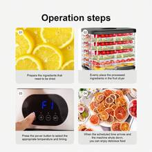 1pc Food Dehydrator, Electric 8 Trays Hydrator Machine With 72H Digital Timer And Temperature Control For Fruit Vegetable Meat Jerky Herb Beef Mushroom,Father's Day, Mother's Day, Christmas, Thanksgiving, Halloween, Valentine's Day Gifts