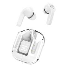 Audifonos Inálambricos In-ear Con Microfono,bt Y Digital Led - Blanco - Ver 1