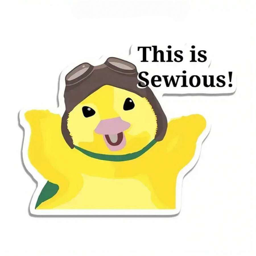 Adesivo de vinil com desenho animado Wonder Pets Mingming, 2 peças, adorável pintinho amarelo com cachecol verde, óculos de proteção, design temático de piloto para laptops, garrafas de água, carros e muito mais