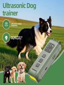 双头LED灯迷你便携式防咬止吠器，超声波+频闪灯狗狗吠叫训练器，C型充电超声波止吠器，便携式狗狗脾气威慑器，有效阻止狗狗吠叫。这款超声波狗狗止吠器配备双LED灯，室内外均可使用，确保人犬安全。 - 軍綠色 - 查看 13