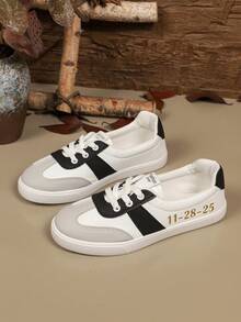 Customized Sports Shoes, Glitter Font Personalized Name, Birthday Gift, Anniversary Gift, Classmate Gift, Family Gift, Bridesmaid Gift, Bride Gift, Holiday Gift, Couple Casual Shoes - Black and White - View 6