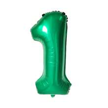 40 Inch Green Number Balloon 4, Large Number Foil Balloons Mylar For Girl Boy Birthday Party Celebration Decorations Supplies, Digital Balloons For Wedding Anniversary Events Decorations