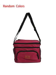 Insulated Lunch Bag With Leak-Proof Soft Side Cooler – Reusable, Portable, Freezable Tote For Men And Women, Ideal For Work, Picnic, Or Travel, Black Oxford Fabric With Mesh Pocket, Lunch Bag Insulated(Random Letters) Bag For School School Accessories School Stuff - Multicolor - View 11