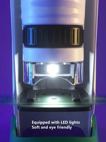 儿童便携式手持显微镜：LED 灯，60X-120X 变焦，适合小学生的教育光学科学实验玩具、科学、显微镜、儿童便携式显微镜 - 彩色 - 查看 8